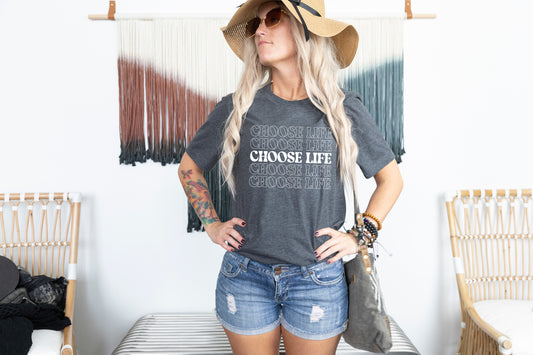 Pro-Life "Choose Life" Women's Bella Canvas Tee