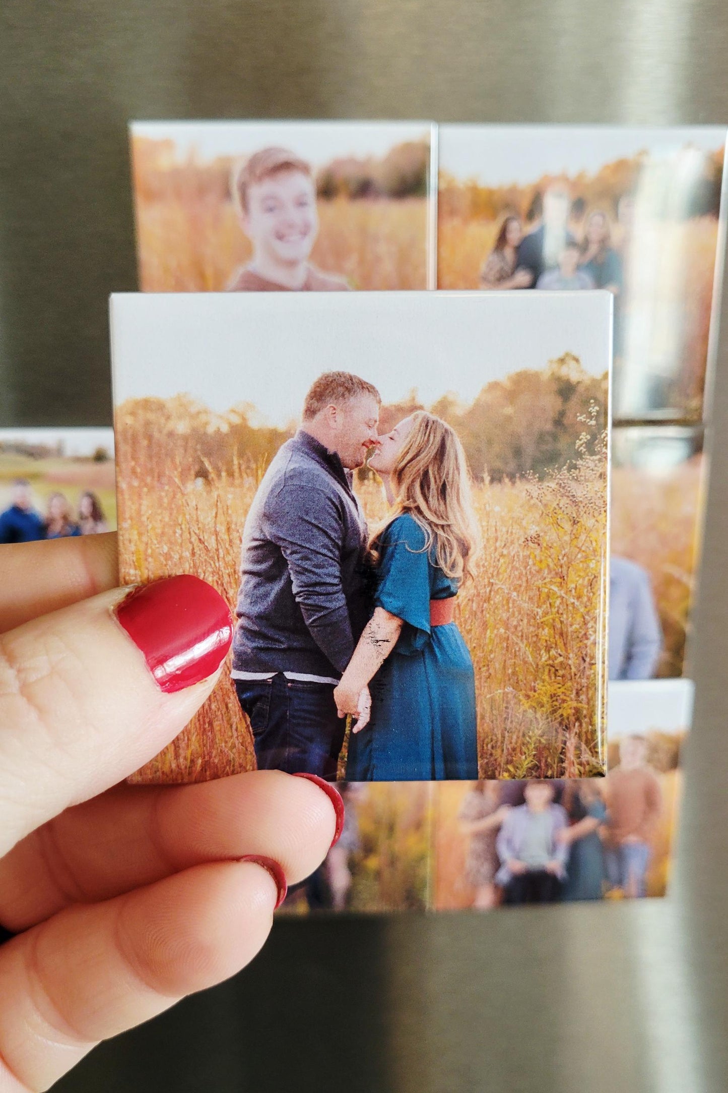 2.5" by 2.5" Custom Photo Magnets - Set of 9